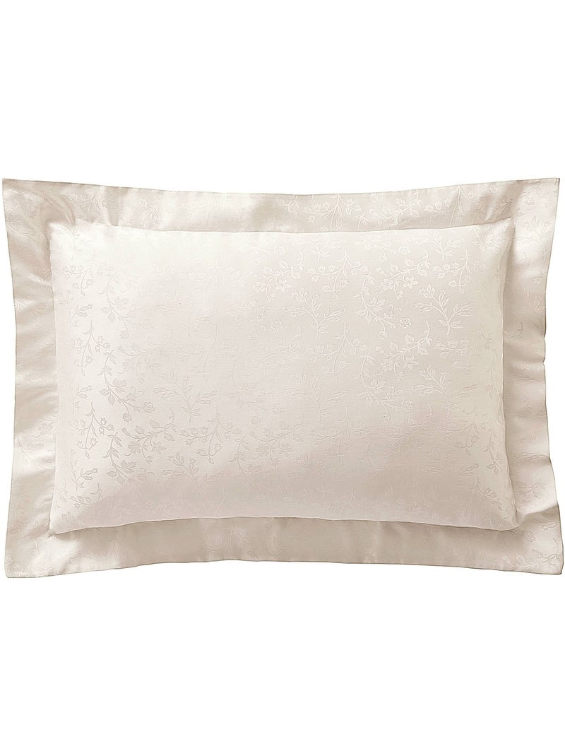 Becquet - Taie volant SUZANNA en coton Ivoire - Kiabi