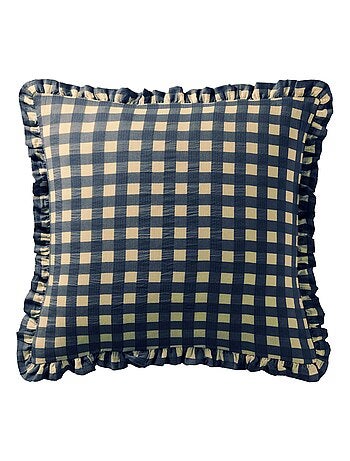 Becquet - Taie volant VICHY en coton