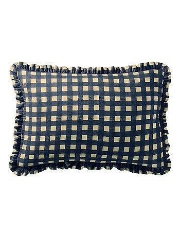 Becquet - Taie volant VICHY en coton