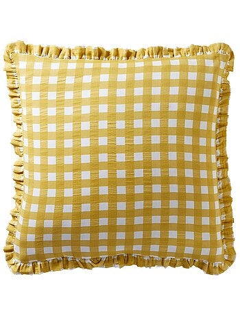 Becquet - Taie volant VICHY en coton