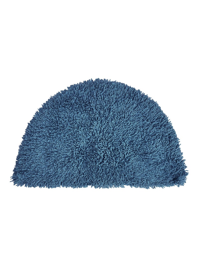 Becquet - Tapis 1/2 lune COTON CONFORT en coton Bleu outremer - Kiabi