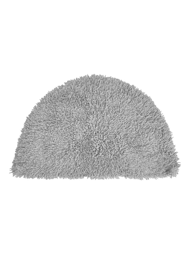 Becquet - Tapis 1/2 lune COTON CONFORT en coton Gris Argenté - Kiabi