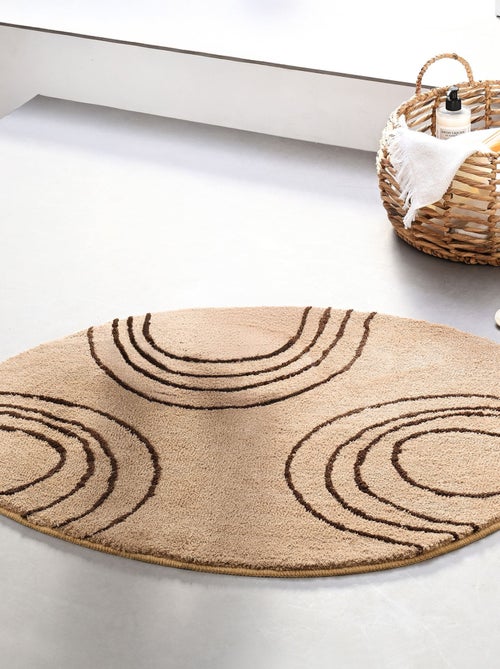 Becquet - Tapis contour wc SPIRALE en polyester - Kiabi