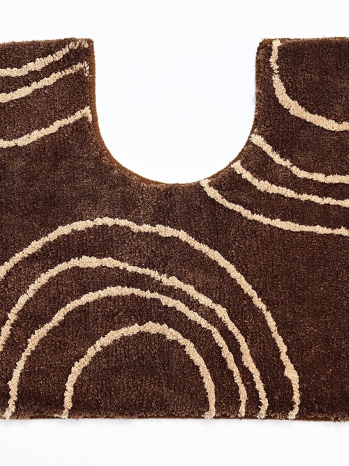 Becquet - Tapis contour wc SPIRALE en polyester - Kiabi