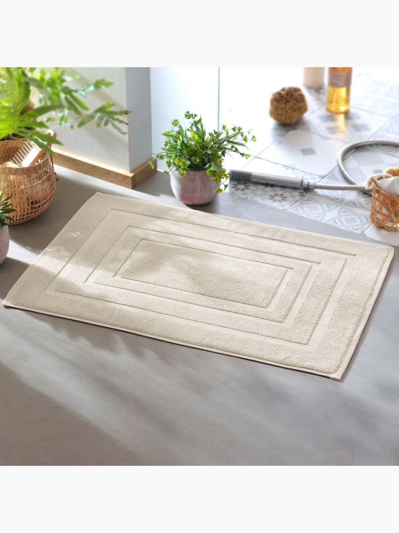 Becquet - Tapis de bain ATLANTIQUE en coton Beige sable - Kiabi