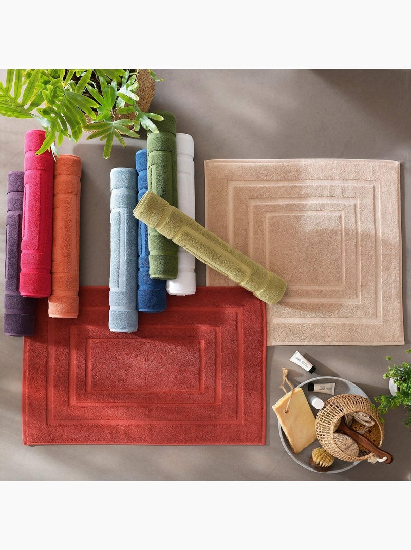 Becquet - Tapis de bain ATLANTIQUE en coton Blanc - Kiabi