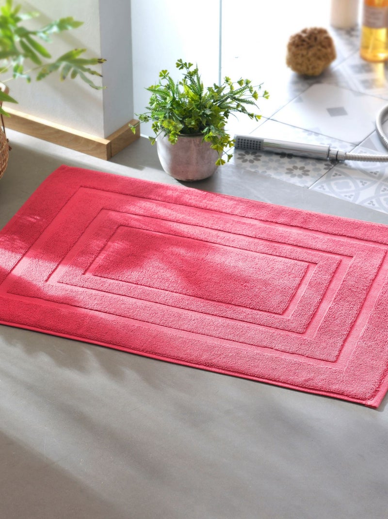 Becquet - Tapis de bain ATLANTIQUE en coton Rose framboise - Kiabi
