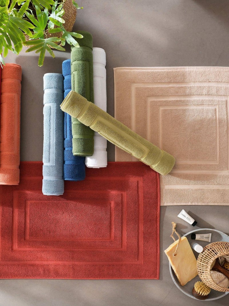 Becquet - Tapis de bain ATLANTIQUE en coton Terracotta - Kiabi