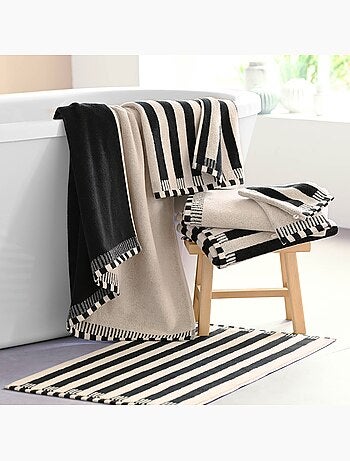 Becquet - tapis de bain bigoudin en coton