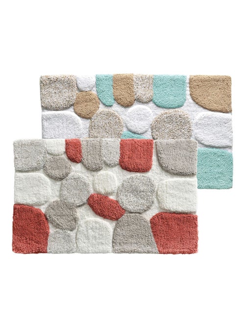Becquet - Tapis de bain CAILLOUX en coton - Kiabi