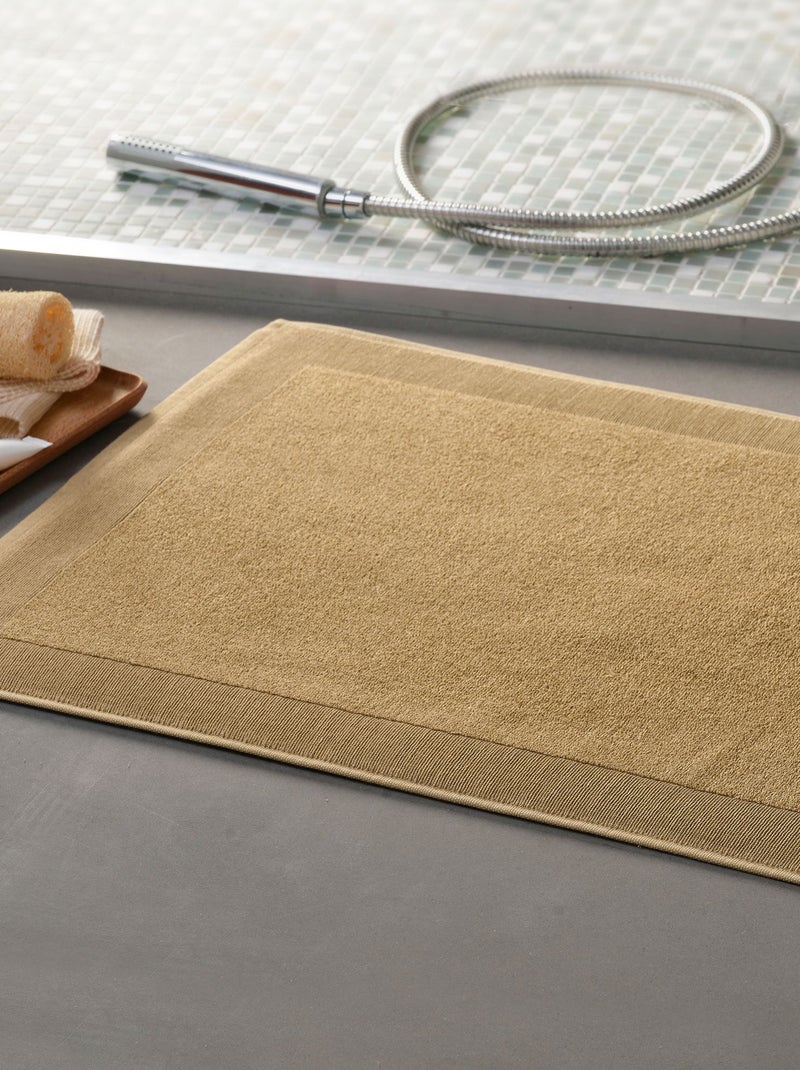 Becquet - Tapis de bain CAROLINETAP en coton Camel - Kiabi
