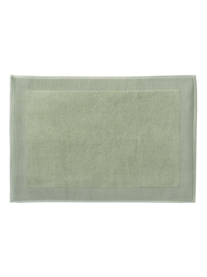 Becquet - Tapis de bain CAROLINETAP en coton Vert chèvrefeuille - Kiabi