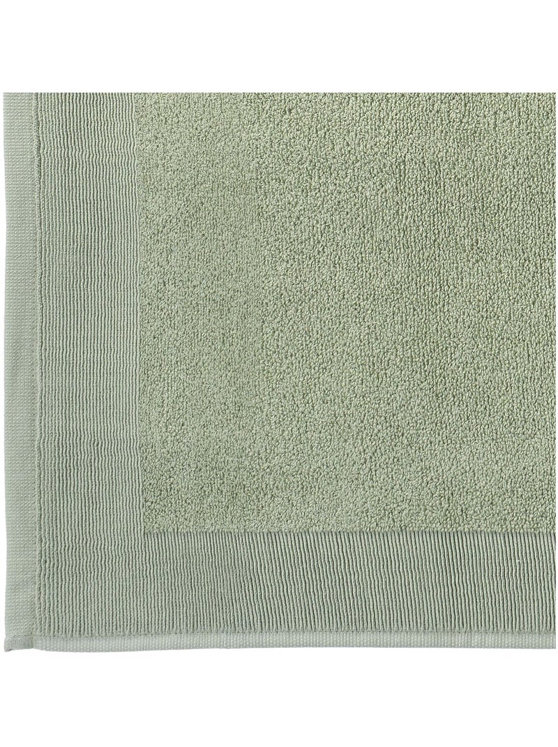 Becquet - Tapis de bain CAROLINETAP en coton Vert chèvrefeuille - Kiabi