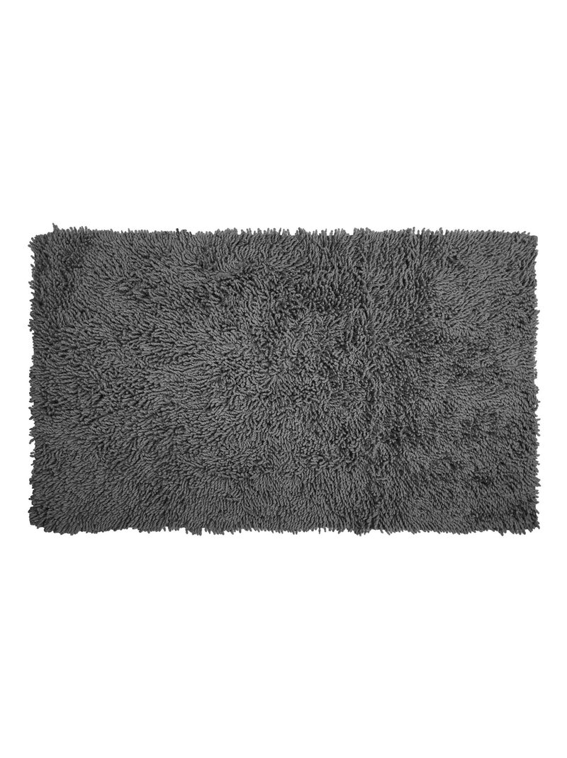 Becquet - Tapis de bain COTON CONFORT en coton gris anthracite - Kiabi