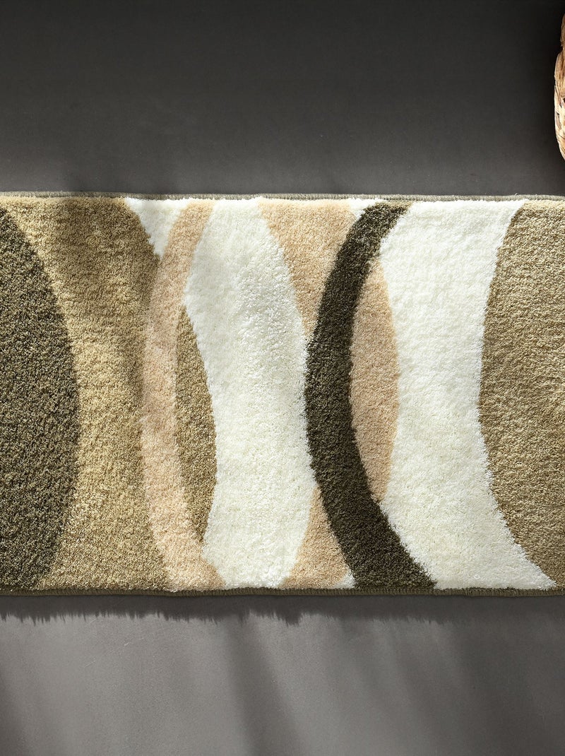 Becquet - Tapis de bain COURBE en acrylique Beige - Kiabi