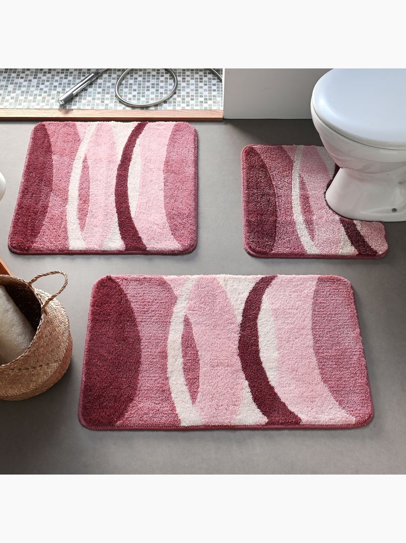 Becquet - Tapis de bain COURBE en acrylique Rose - Kiabi