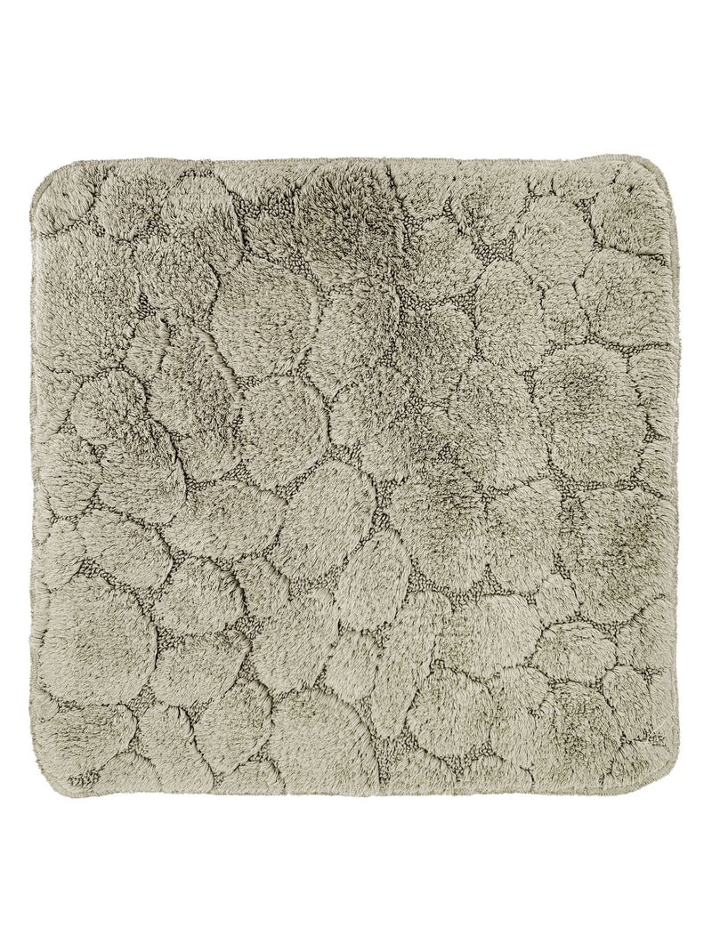 Becquet - Tapis de bain GALETS en coton Beige - Kiabi