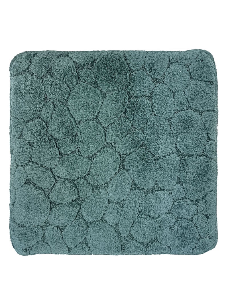 Becquet - Tapis de bain GALETS en coton Bleu - Kiabi