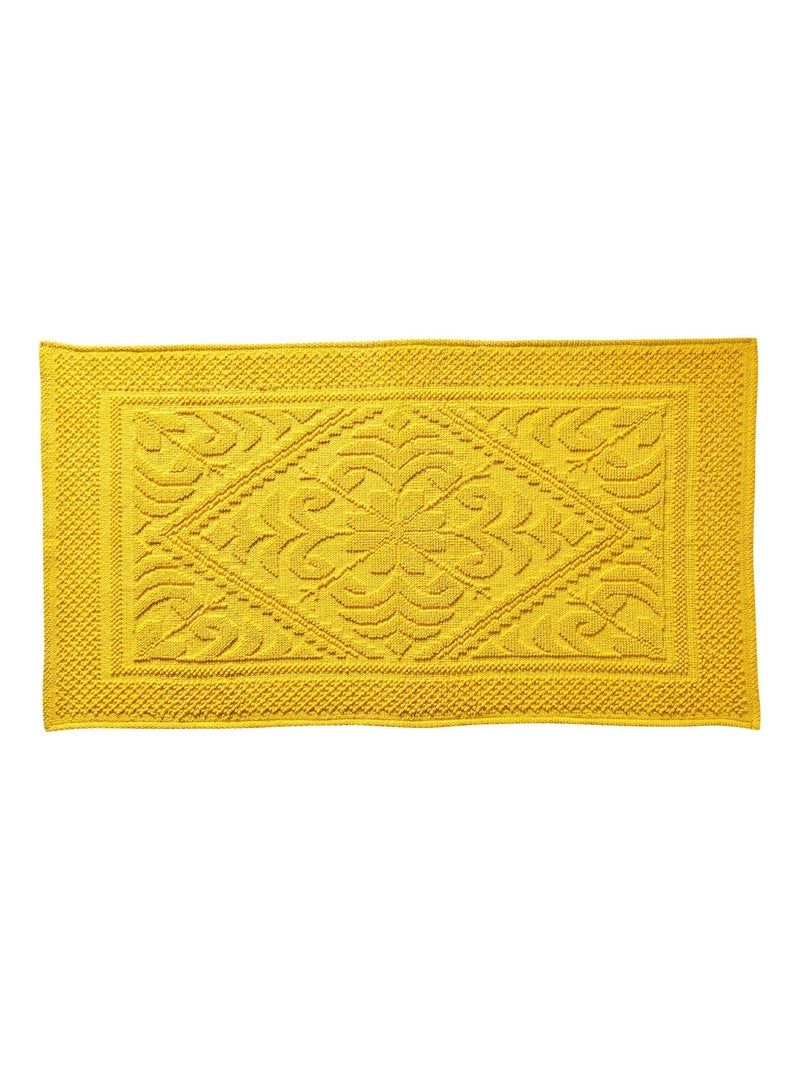 Becquet - Tapis de bain HELIOS en coton Jaune - Kiabi