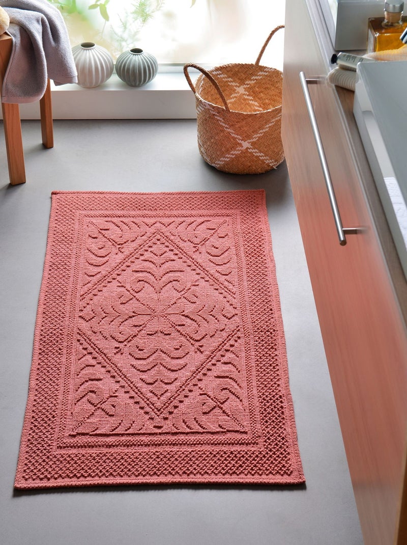 Becquet - Tapis de bain HELIOS en coton Terracotta - Kiabi