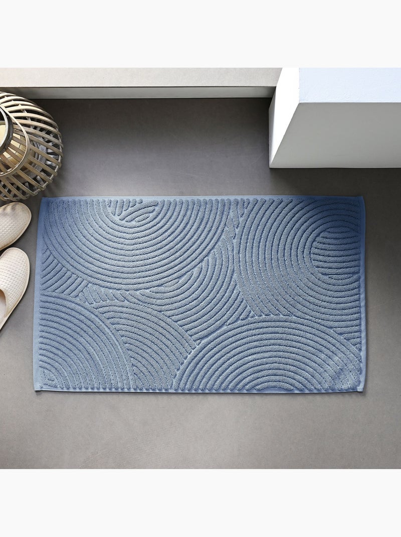 Becquet - tapis de bain mandala en coton Bleu - Kiabi