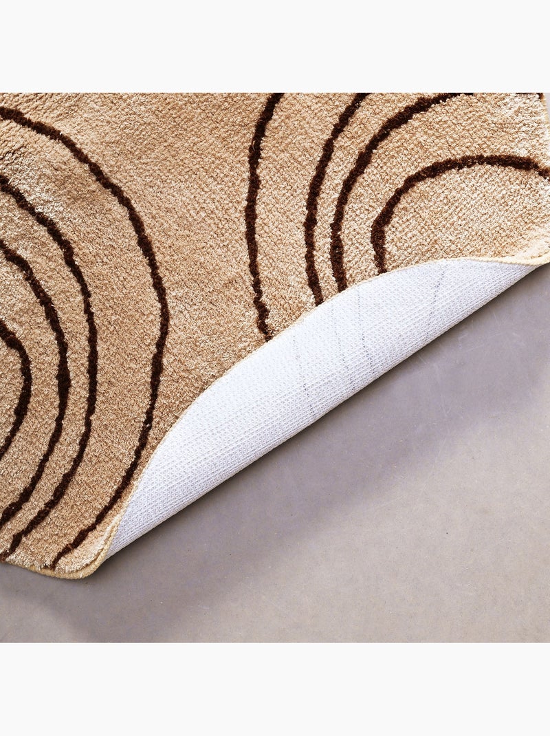 Becquet - Tapis de bain SPIRALE en polyester Beige - Kiabi