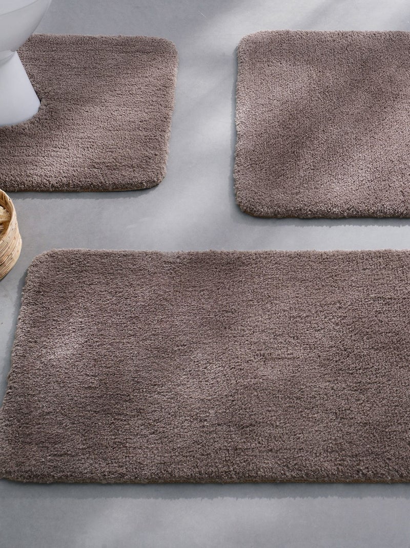 Becquet - Tapis de bain UNIMICRO en polyester Marron glacé - Kiabi