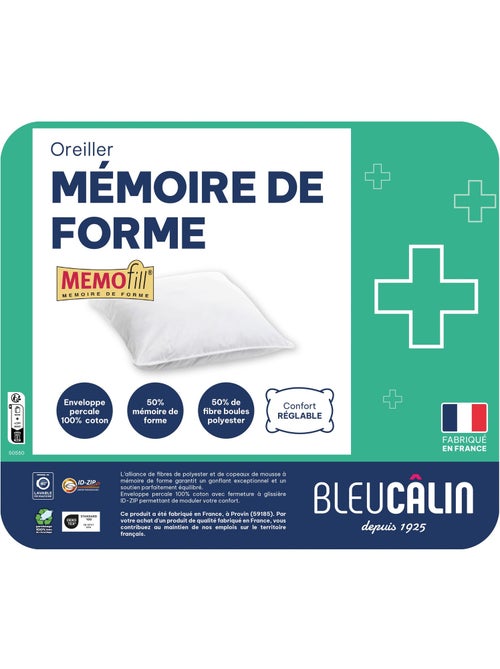 Becquet - Traversin ergonomique memofill en coton - Kiabi