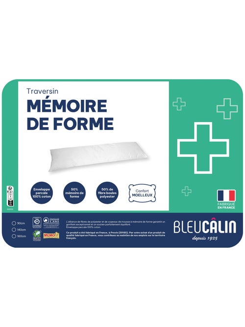 Becquet - Traversin ergonomique memofill en coton - Kiabi
