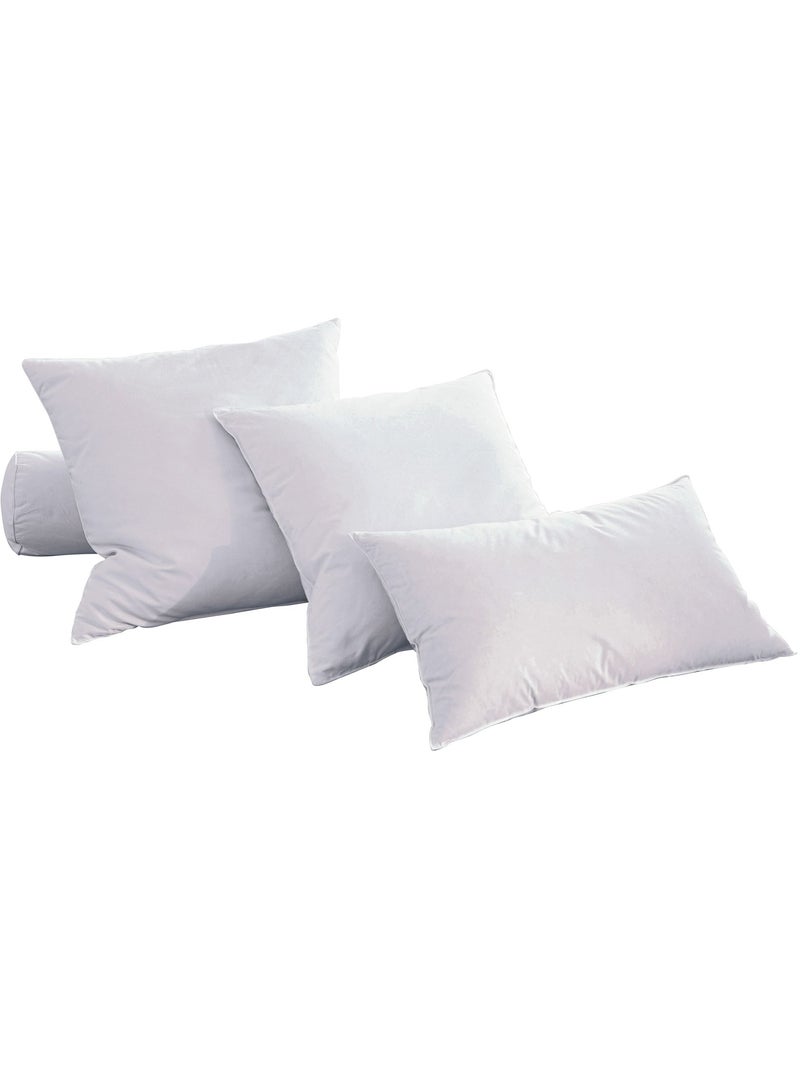 Becquet - Traversin ferme GAMME PHOENIX NATUREL 100% PLUMES en coton Blanc - Kiabi
