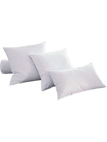 Becquet - Traversin médium GAMME PHOENIX NATUREL 100% PLUMES en coton
