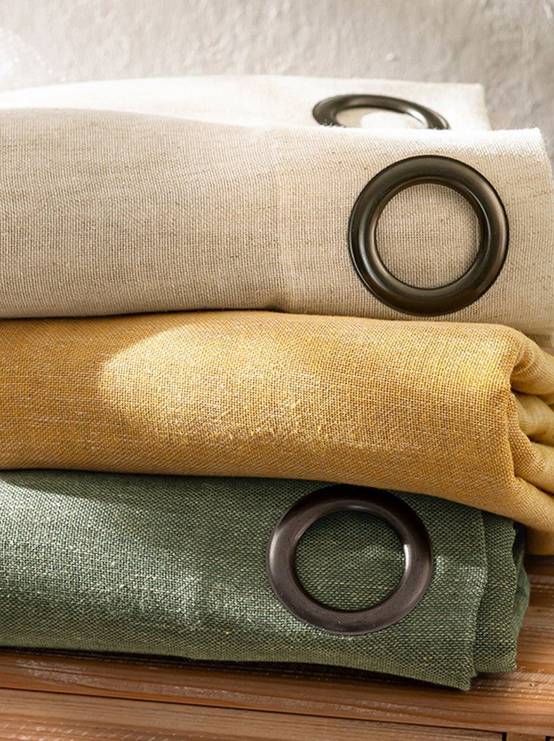 Becquet - Voilage UPCYCLES en coton Beige - Kiabi