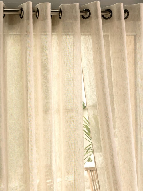 Becquet - Voilage UPCYCLES en coton - Kiabi