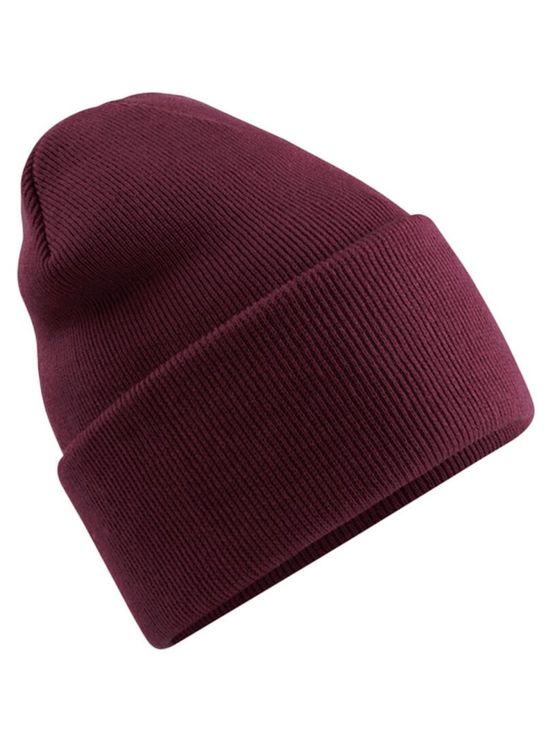 Beechfield - Bonnet à revers ORIGINAL Bordeaux - Kiabi