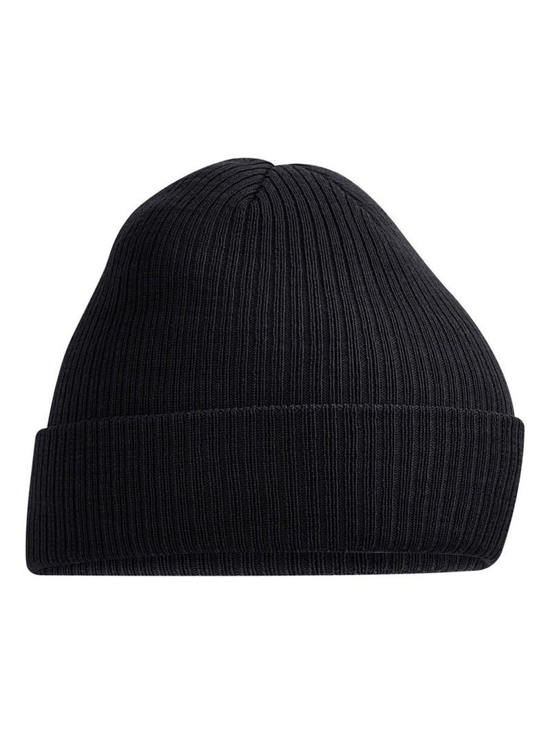 Beechfield - Bonnet côtelé Noir - Kiabi