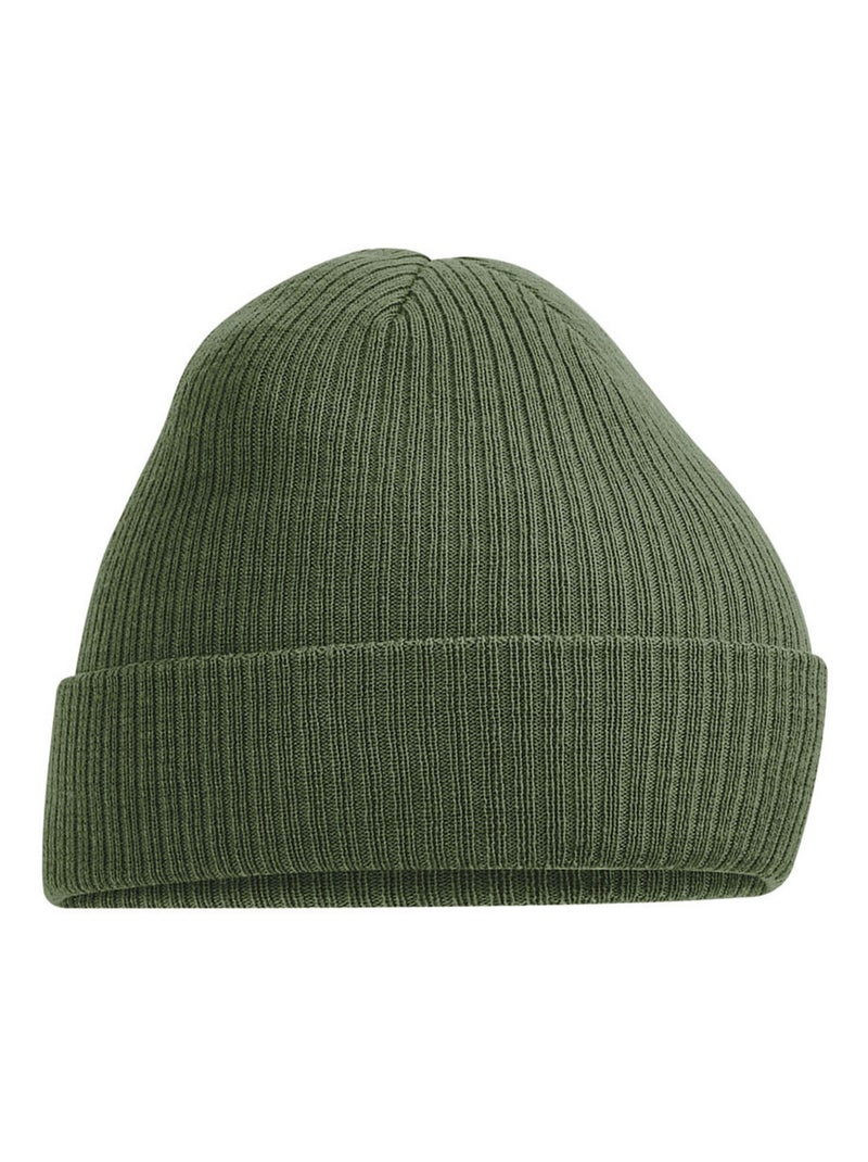 Beechfield - Bonnet côtelé Vert olive - Kiabi