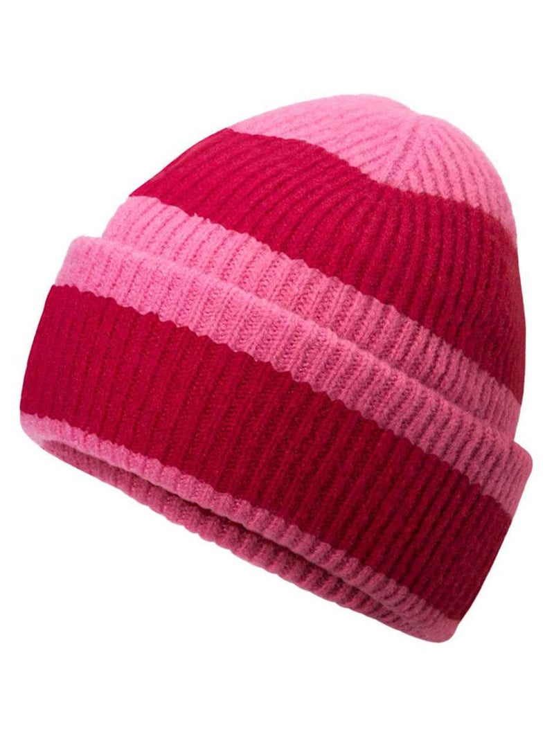 Beechfield - Bonnet motif/style blocs de couleurs Rose framboise - Kiabi
