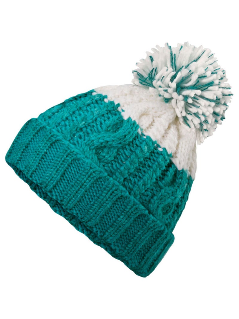 Beechfield - Bonnet motif/style Contrasté APRES Vert émeraude - Kiabi