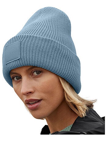 Beechfield - Bonnet motif/style écusson tonal