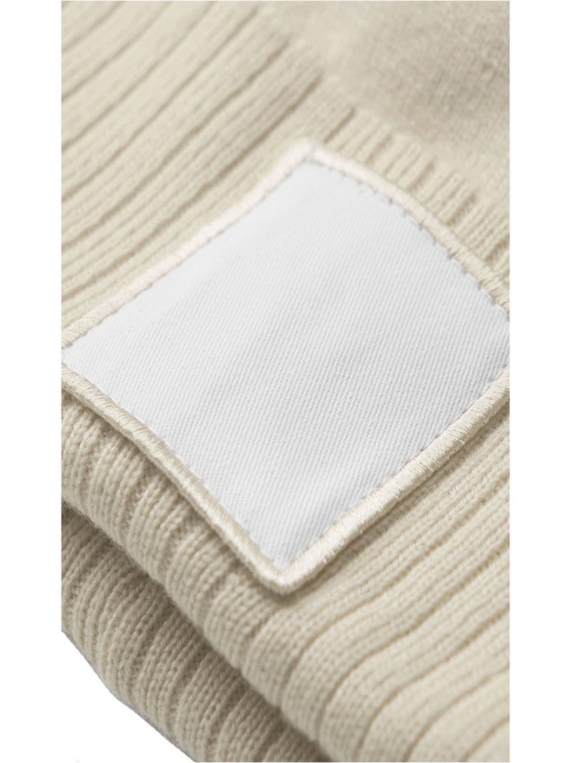 Beechfield - Bonnet motif/style Pompon Blanc Blanc - Kiabi