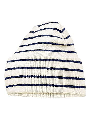 Beechfield - Bonnet motif/style rayé ORIGINAL