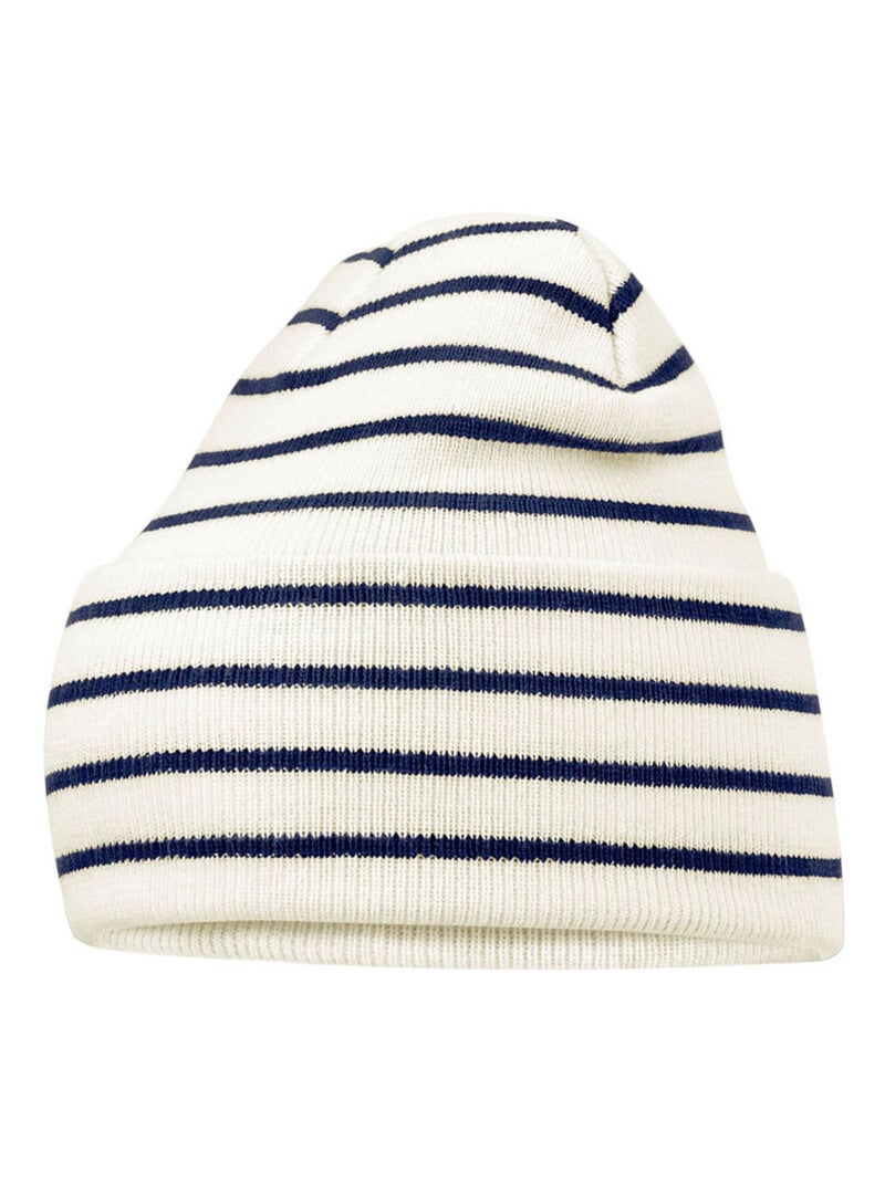 Beechfield - Bonnet motif/style rayé ORIGINAL Blanc nacré - Kiabi