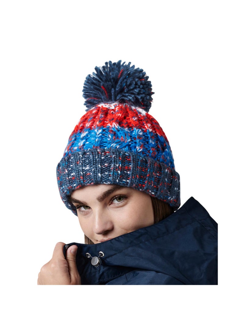 Beechfield - Bonnet motif/style tire-bouchon Bleu Rouge Bleu - Kiabi
