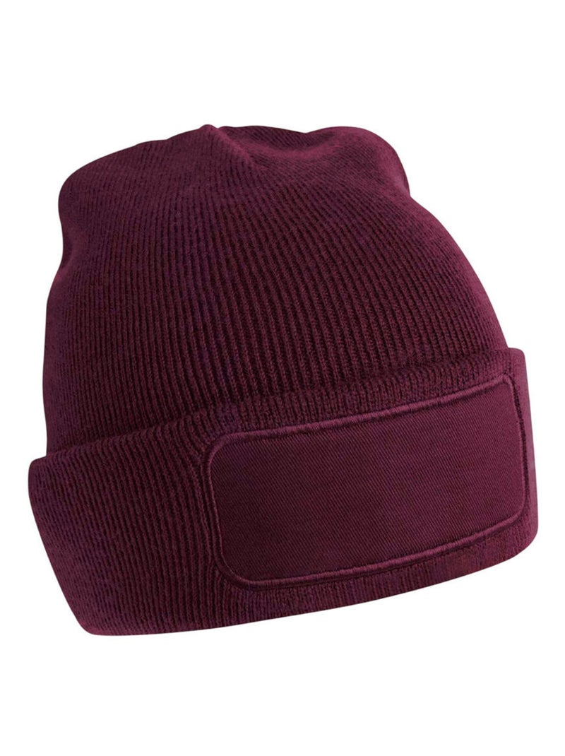 Beechfield - Bonnet motif/style uni PRINTERS Bordeaux - Kiabi