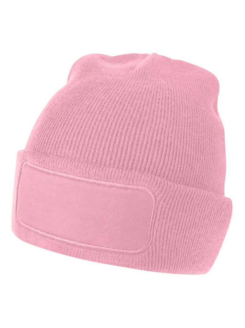 Beechfield - Bonnet motif/style uni PRINTERS Rose clair - Kiabi