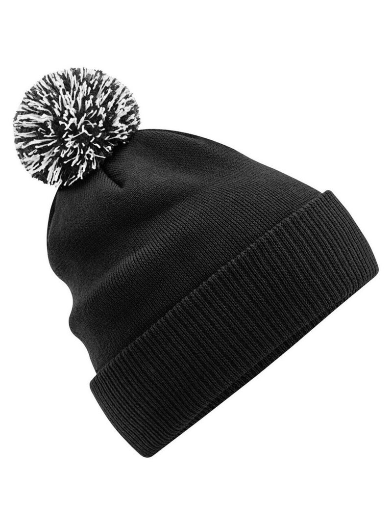 Beechfield - Bonnet SNOWSTAR Noir Blanc - Kiabi