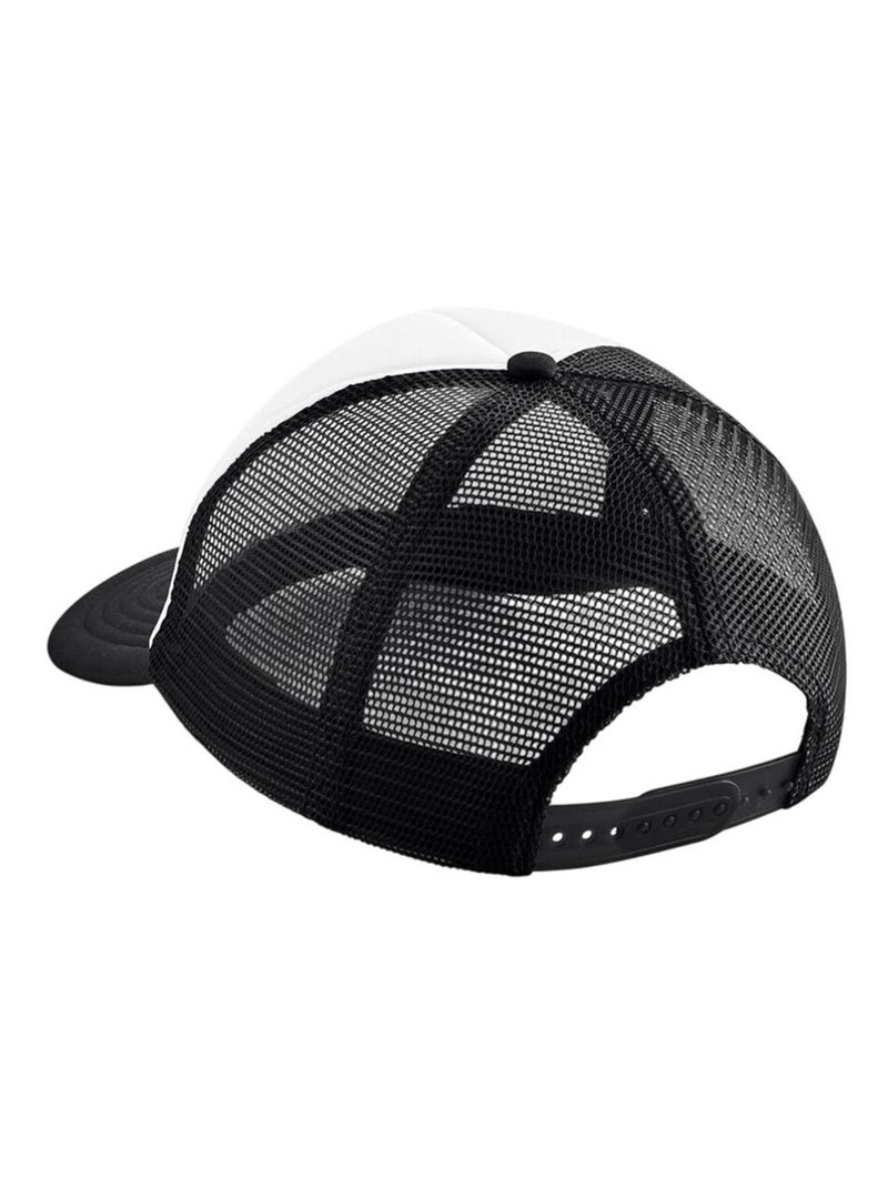 Beechfield - Casquette trucker motif/style rétro Noir Blanc - Kiabi