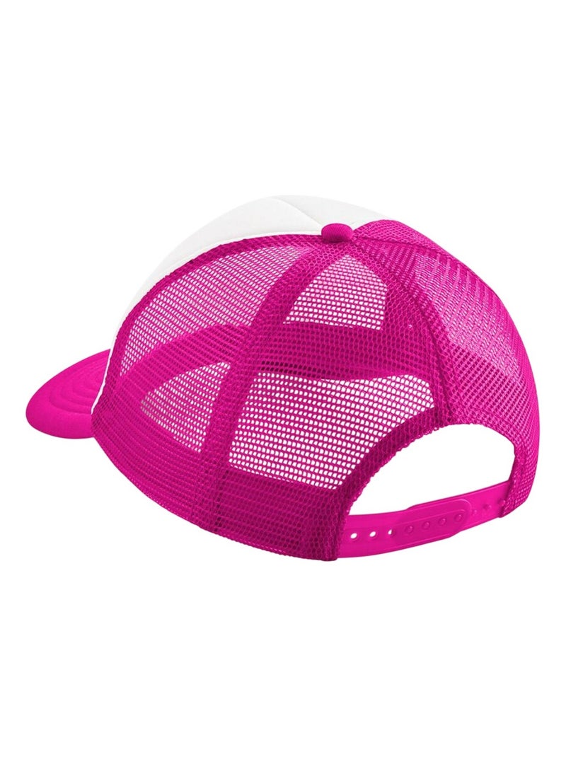 Beechfield - Casquette trucker motif/style rétro Rose fushia - Kiabi
