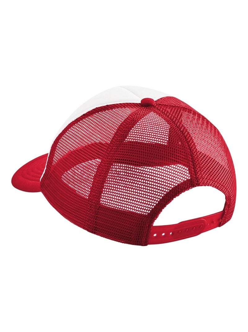 Beechfield - Casquette trucker motif/style rétro Rouge grenat - Kiabi