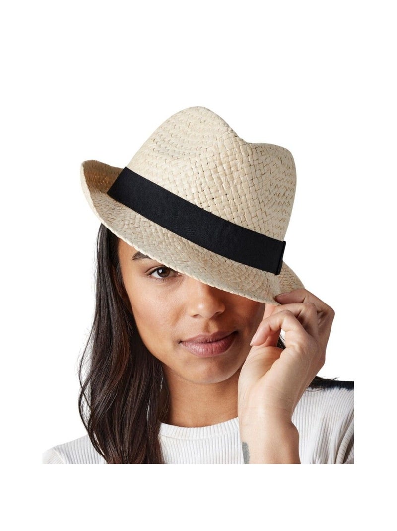 Beechfield - Chapeau trilby FESTIVAL Blanc Beige - Kiabi